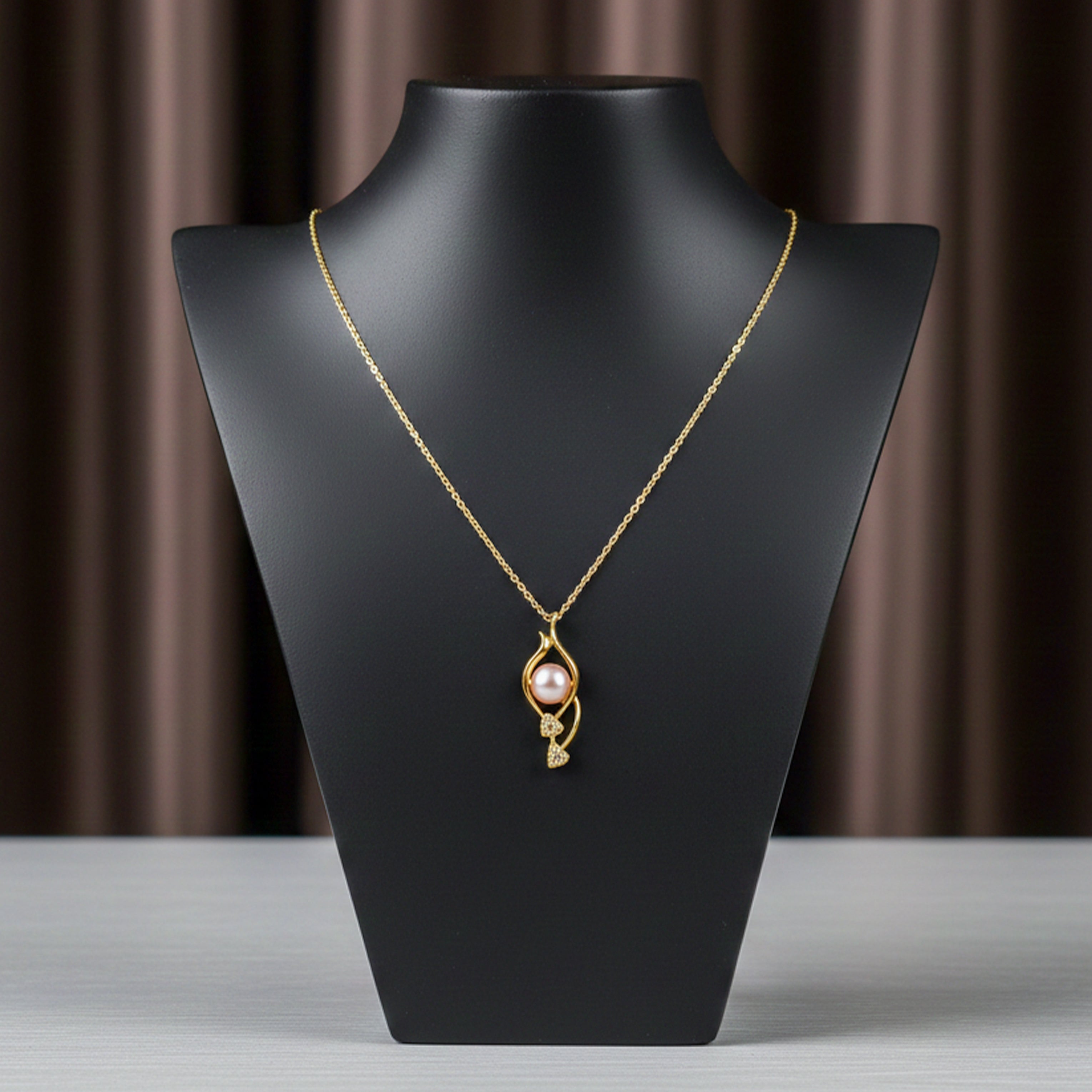 Women Necklace Elegant Teardrop Gold jewellery - Finora Jewels