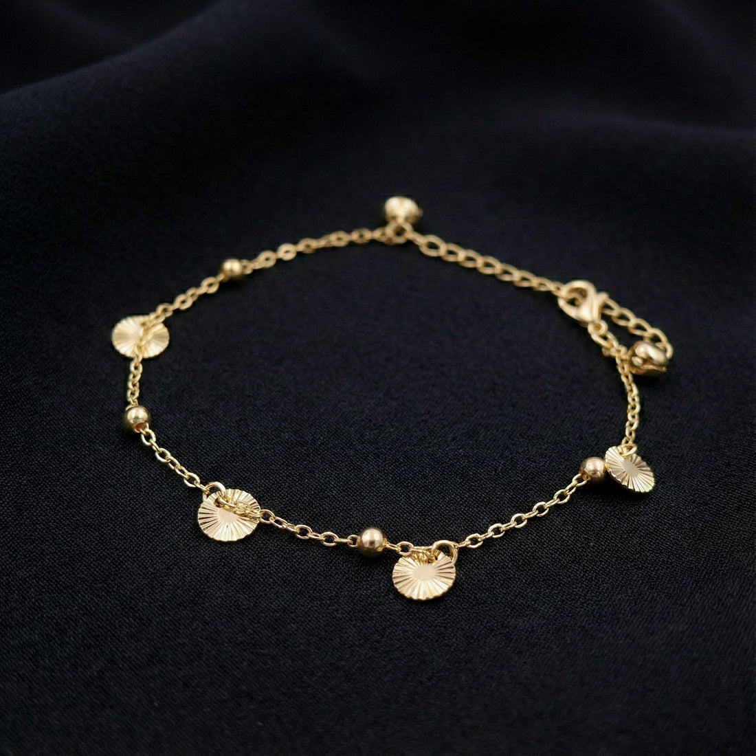 Gold Sunburst Disc Accent Payal GWA -50