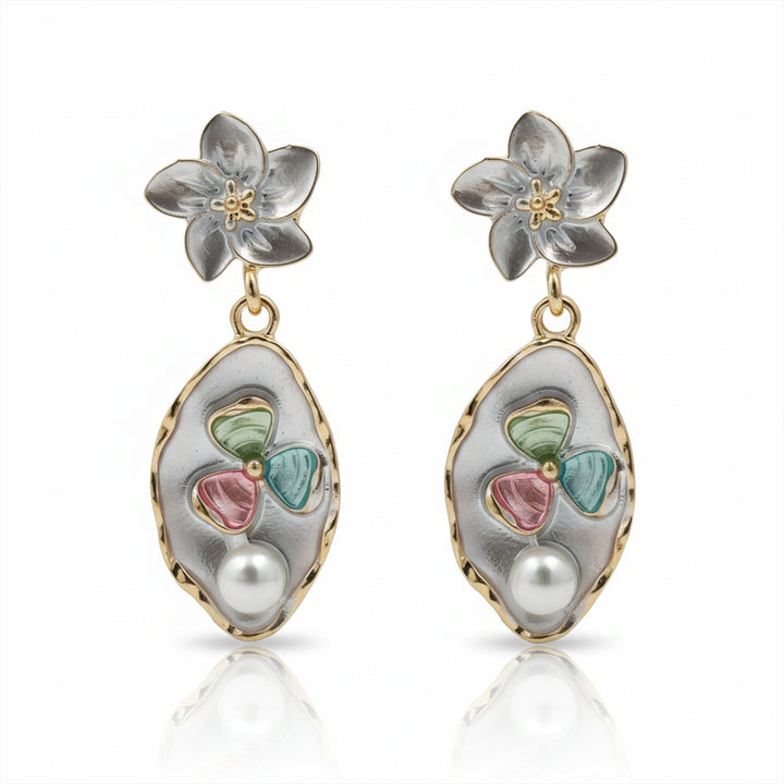 Bloom Moti Ear Studs GWE -196