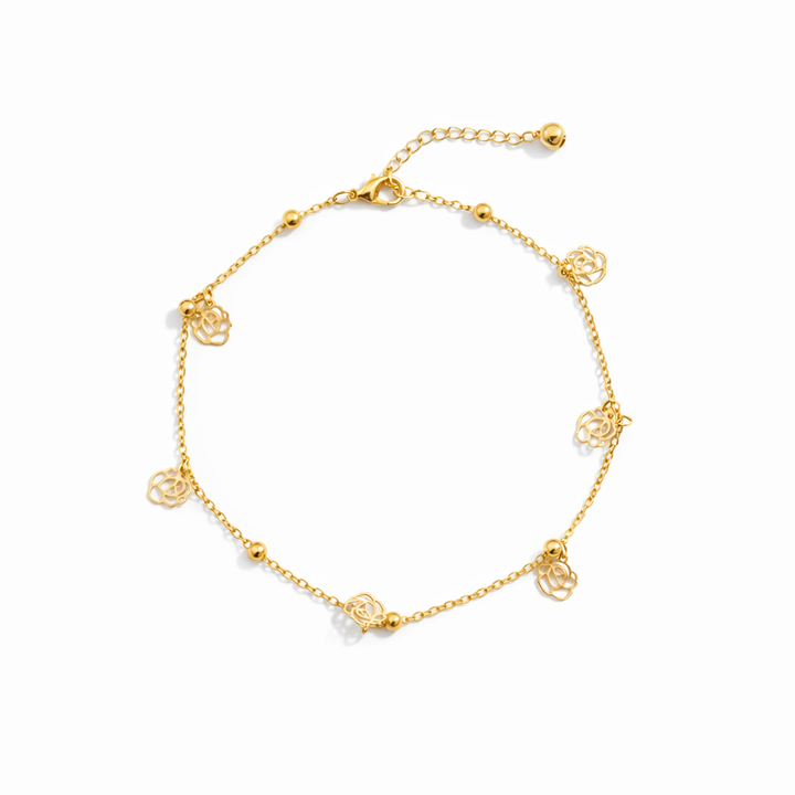 Gold Rosette Accent Payal GWA -55