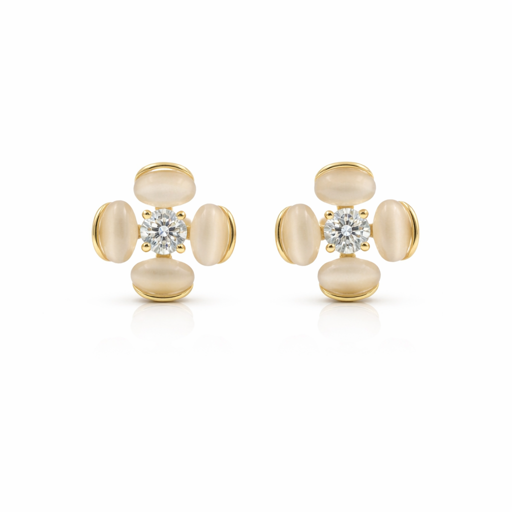 Moti Bloom Post Ear Studs GWE -107