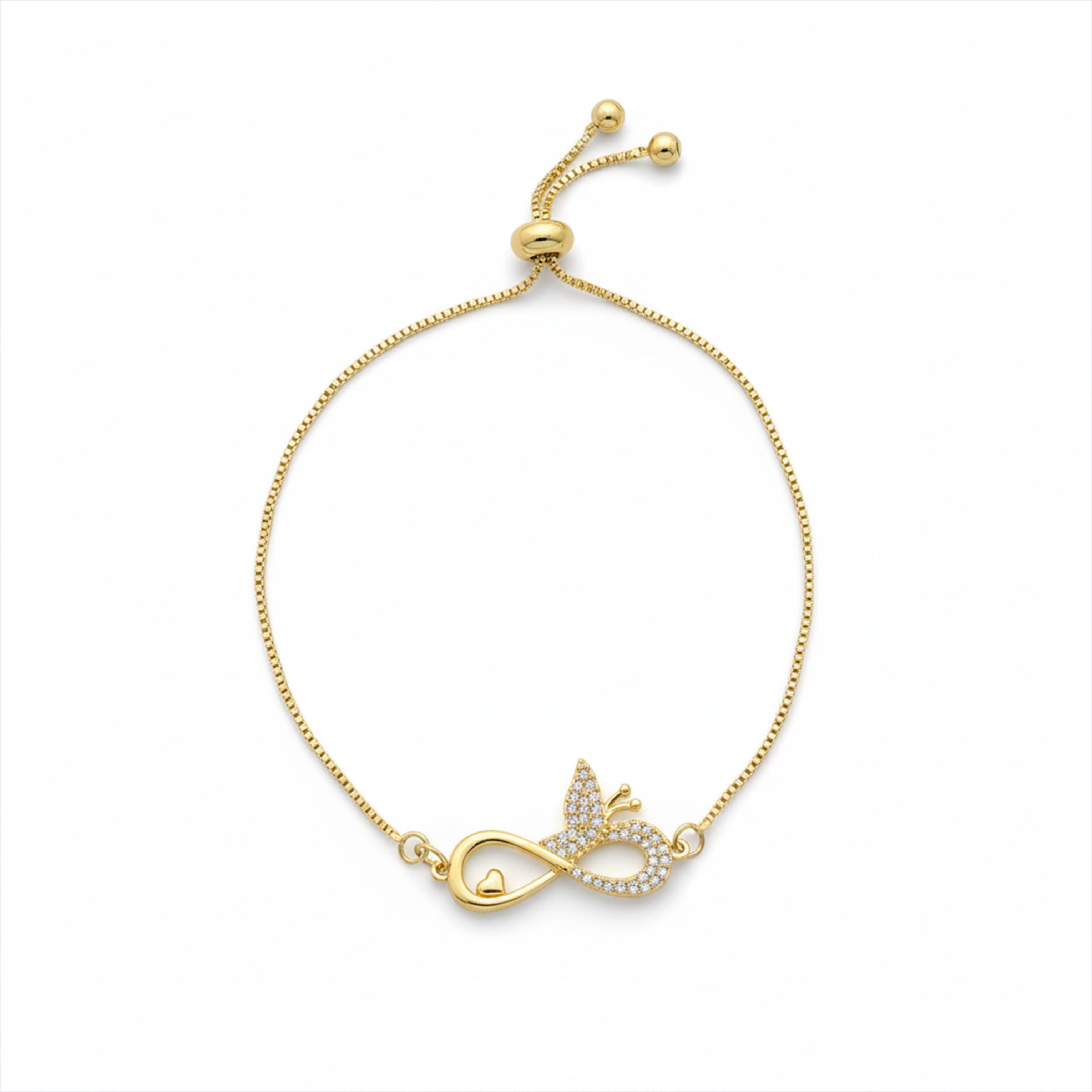 Women Bracelet Infinity Butterfly Gold jewellery - Finora Jewels