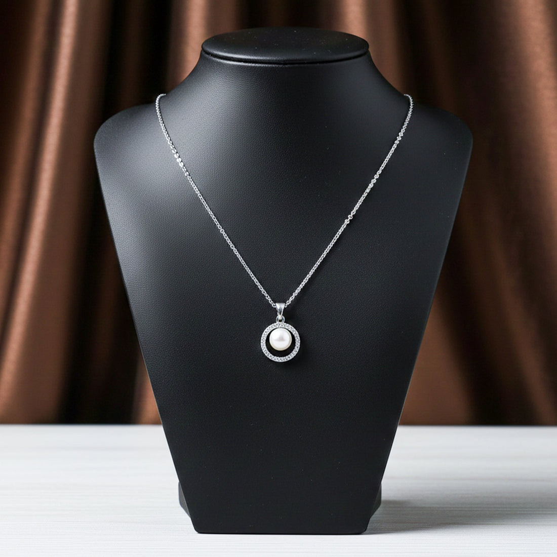 Silver Moti Encircled Grace Link Set GWN -58
