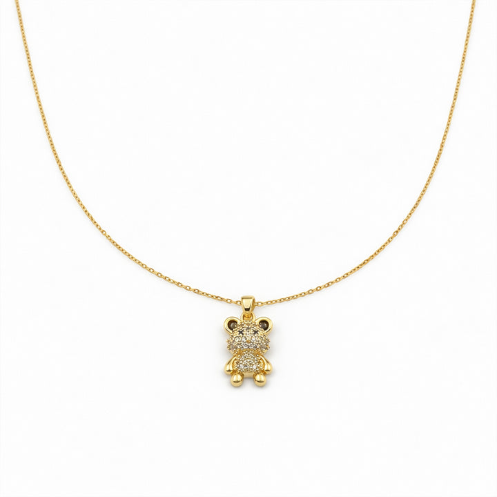 Teddy Cubic Zirconia Locket Link Set GWN -133