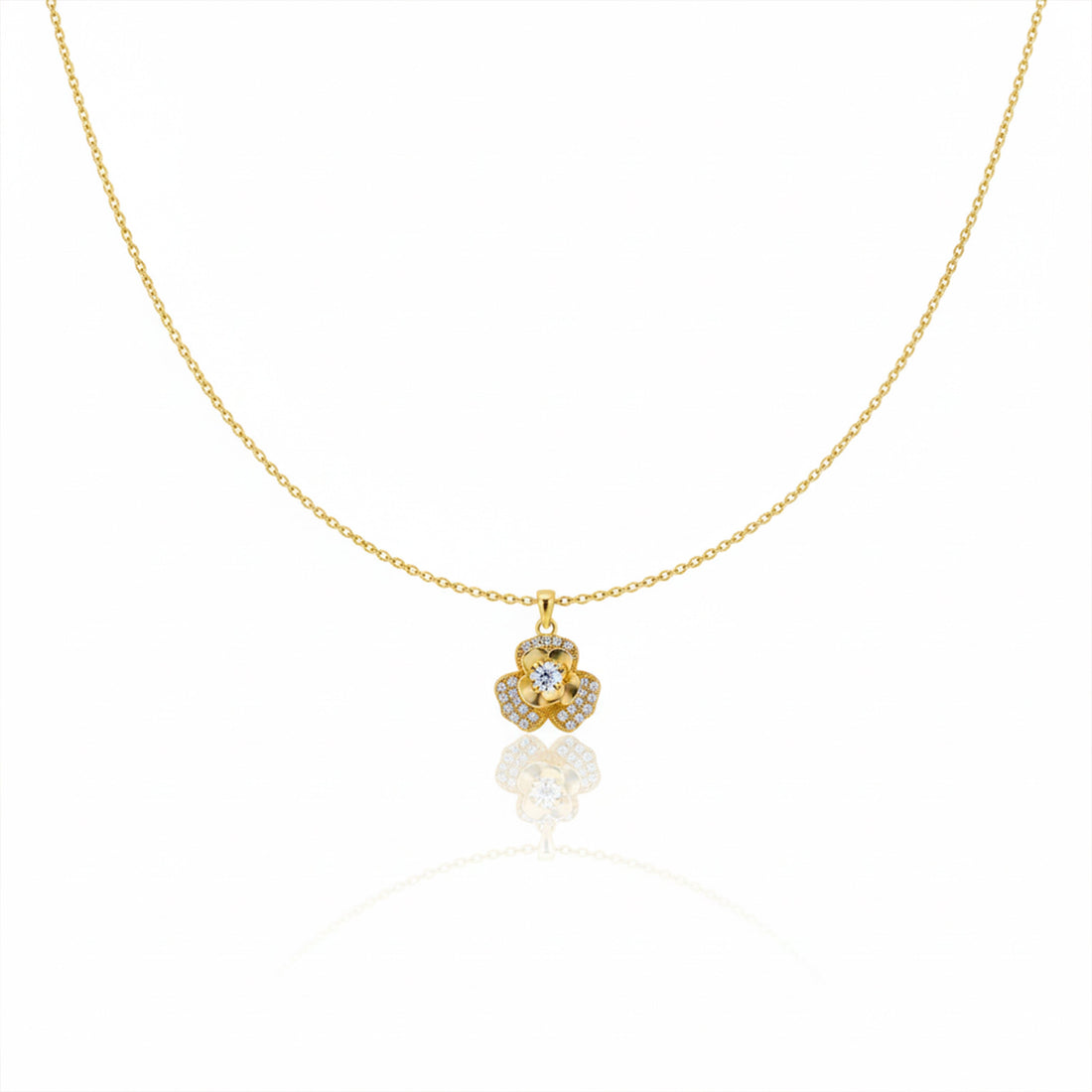 Bloom Zirconia Locket Link Set GWN -108