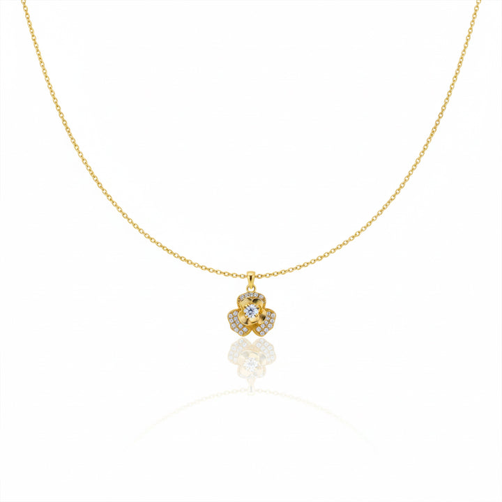 Bloom Zirconia Locket Link Set GWN -108