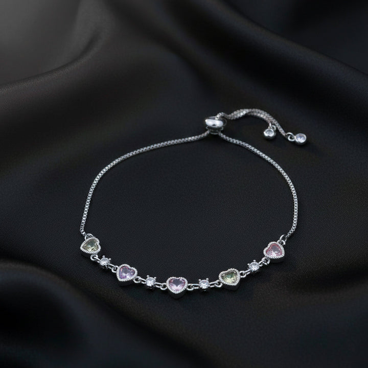 Multi Color Heart Bracelet