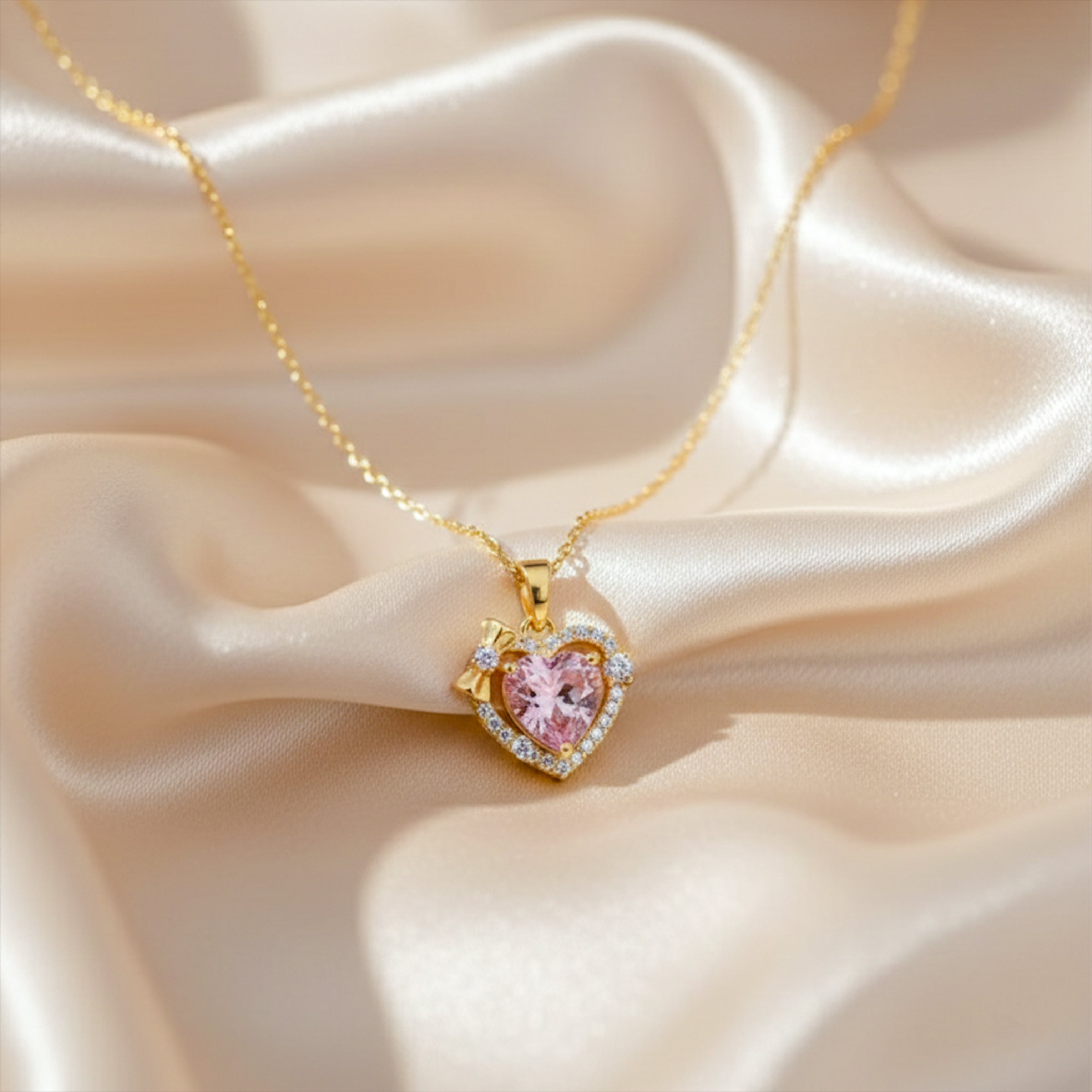 Rosette Love Cubic Zirconia Women Neckless GWN -79
