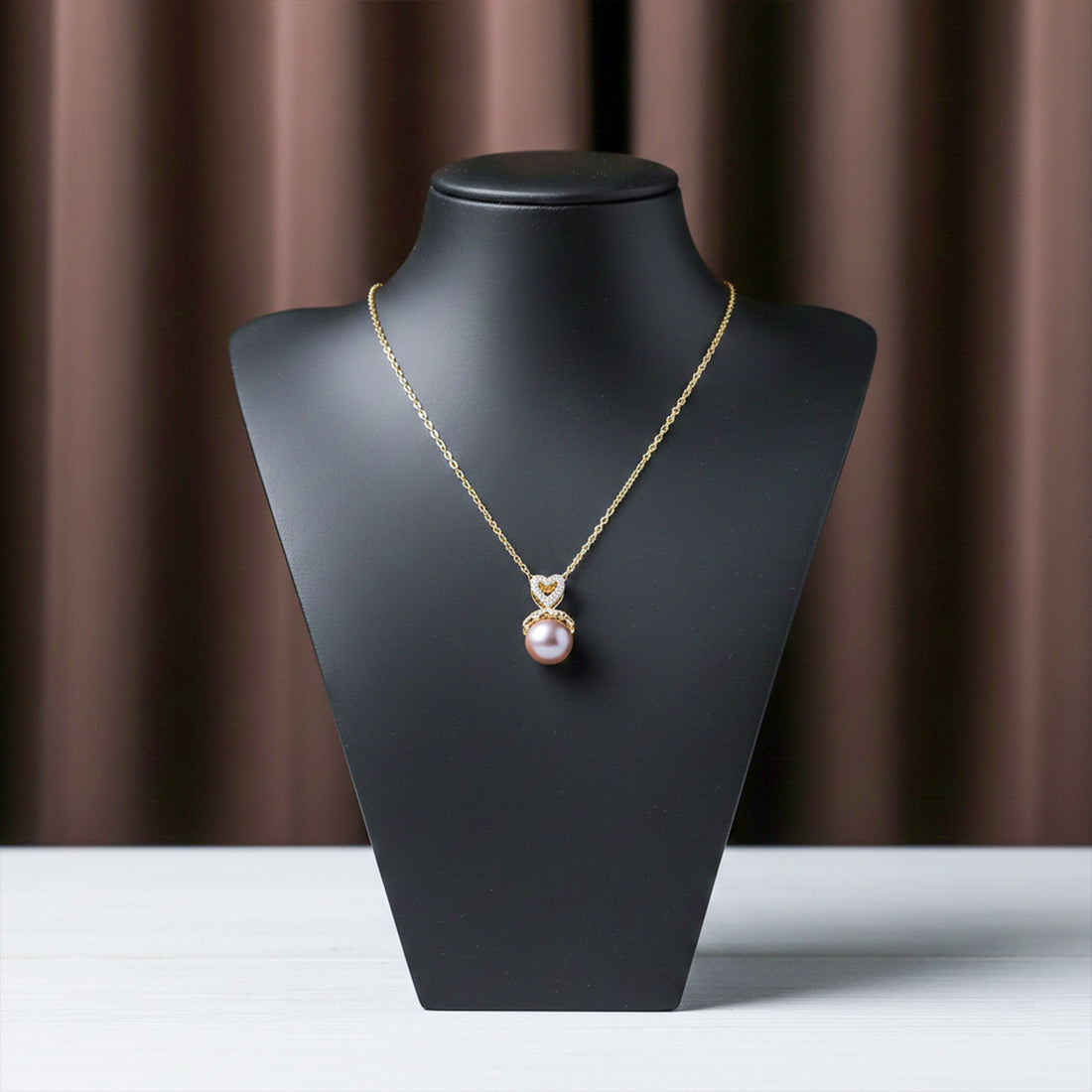 Gold-Toned Eternal Moti Locket Link Set GWN -38
