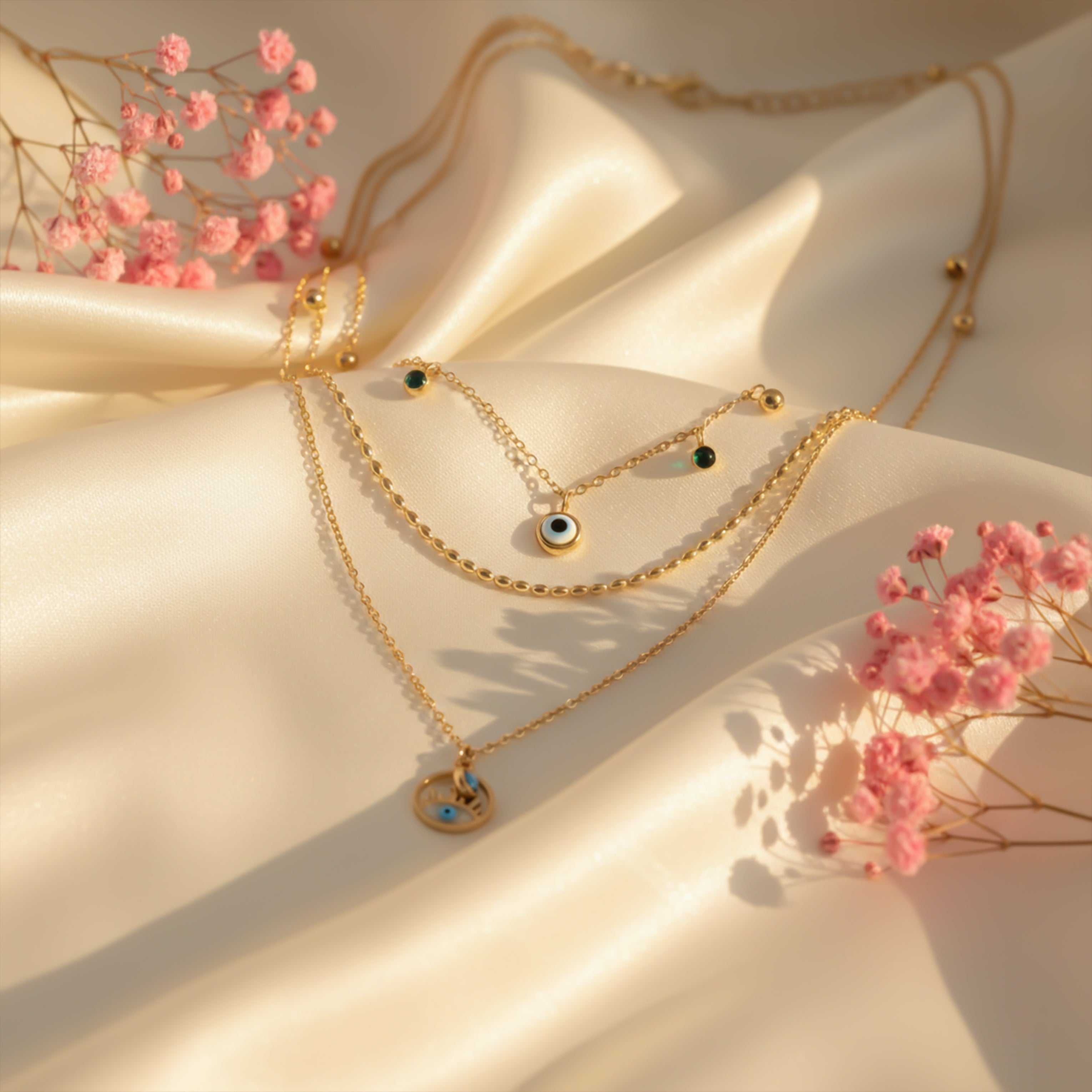 Nazar 3 Layers Link Neckless GWN -21