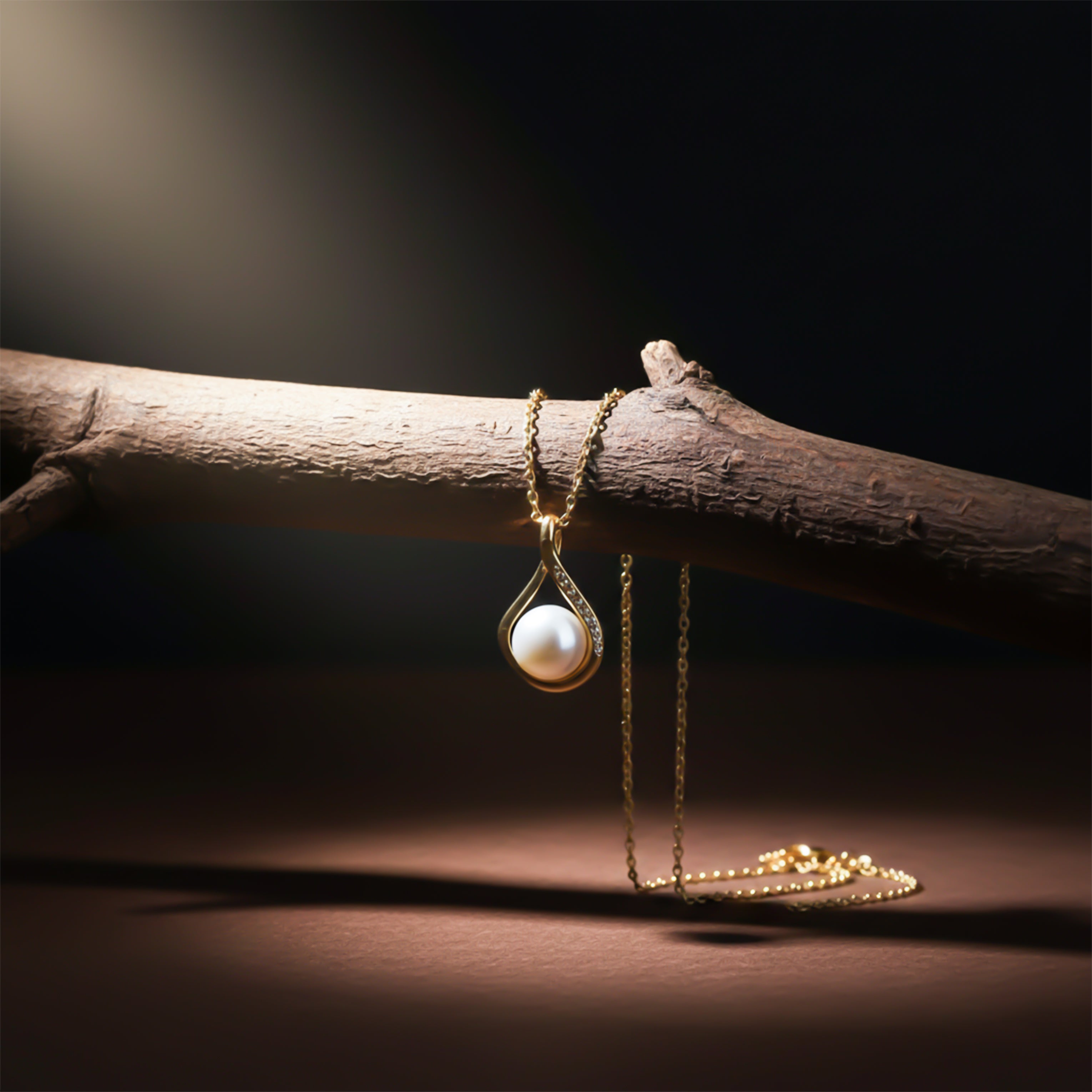 Women Necklace Pearl Drop Gold jewellery - Finora Jewels