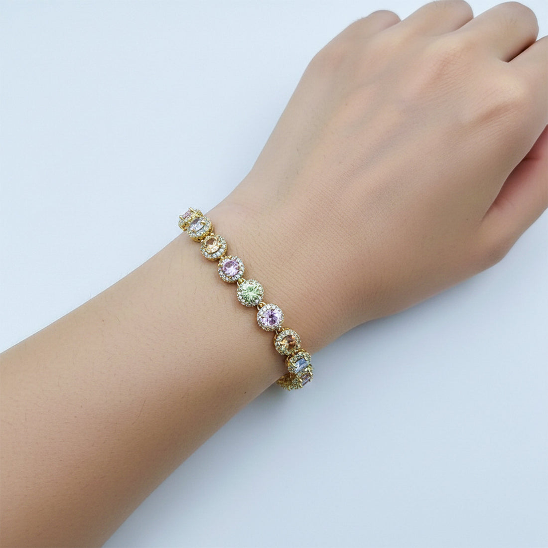 Gold Multi-Color Bracelet for women - Finora Jewels