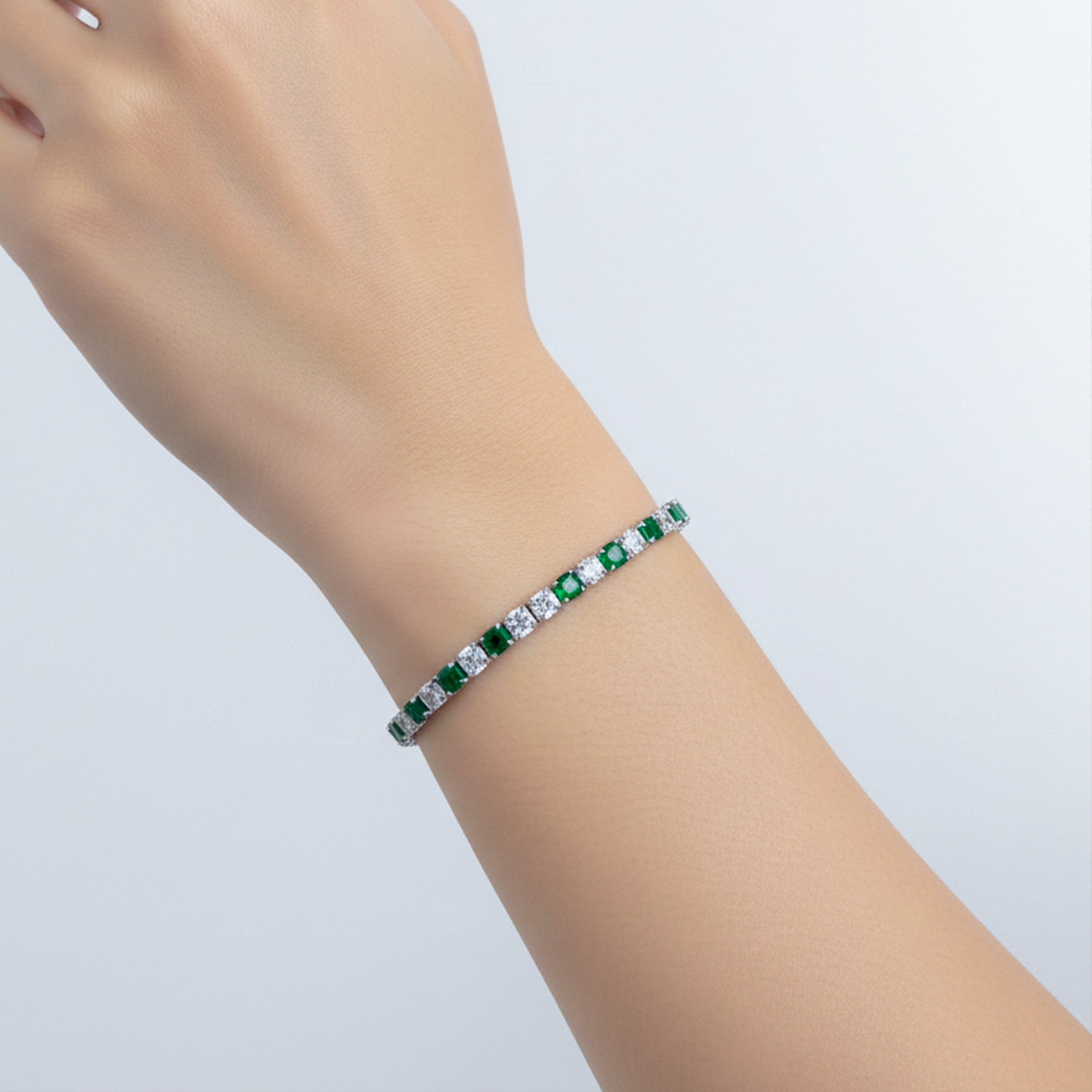Verde & Zirconia Stone Line Kangan GWB -70