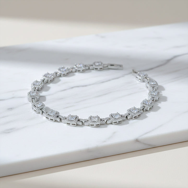 Silver Plated Princess Halo Bracelet