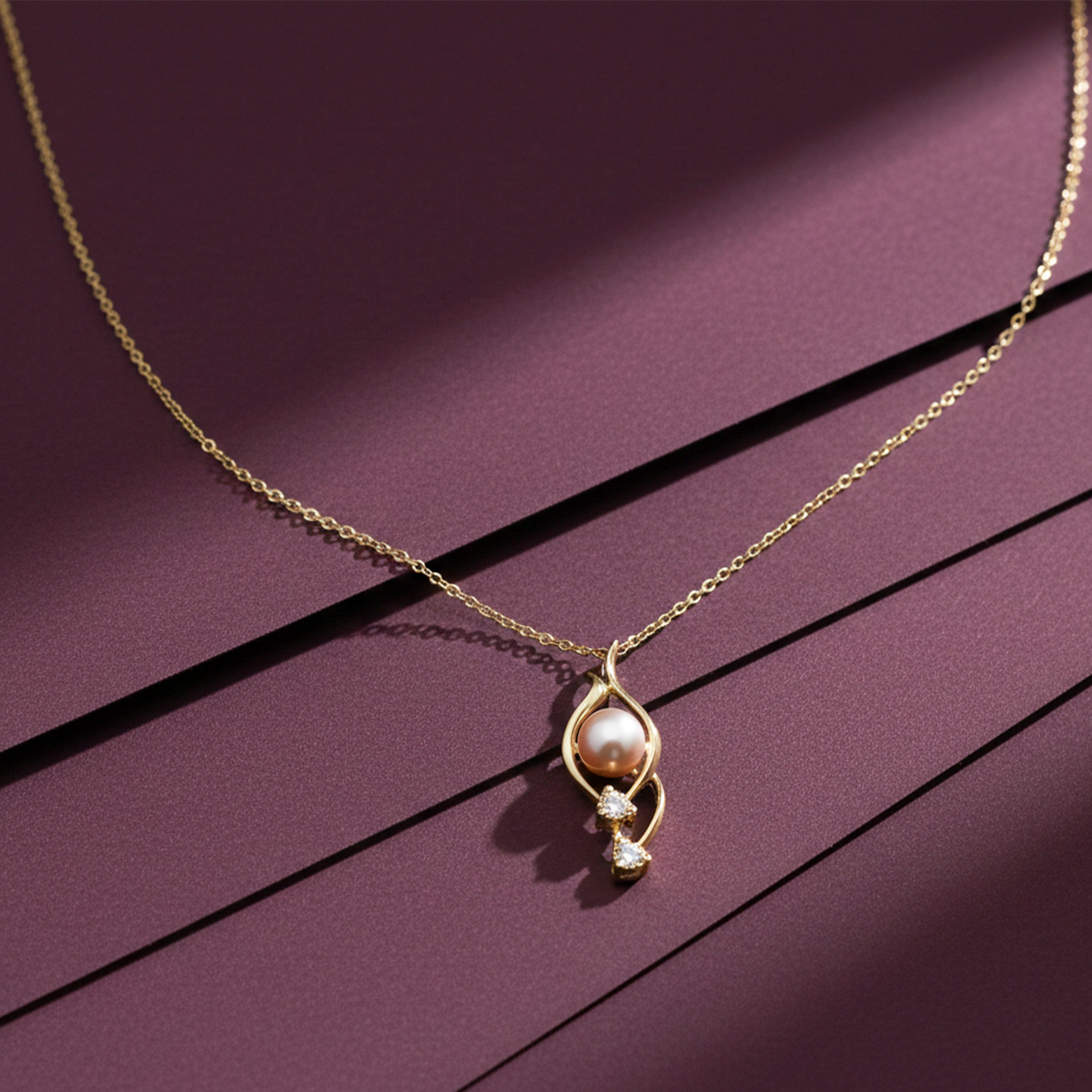 Women Necklace Elegant Teardrop Gold jewellery - Finora Jewels