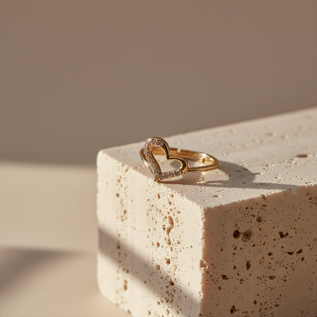 Gold-Toned Love Spark Band GWR -15