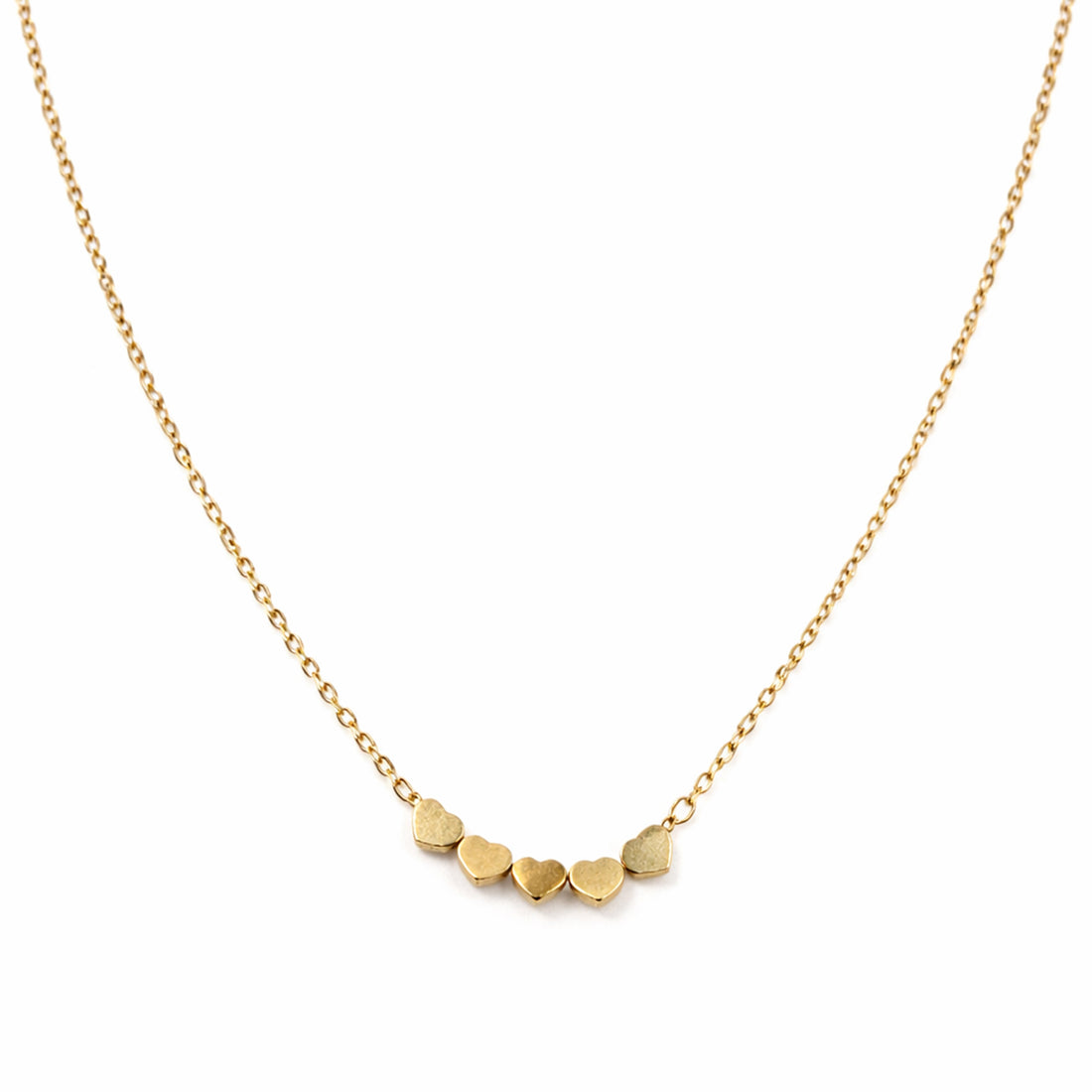 Gold-Toned Hearts Link Set GWN -9