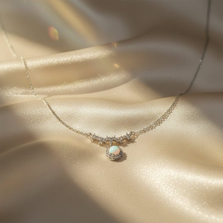 Encircled Moonstone Locket Link Set GWM -83