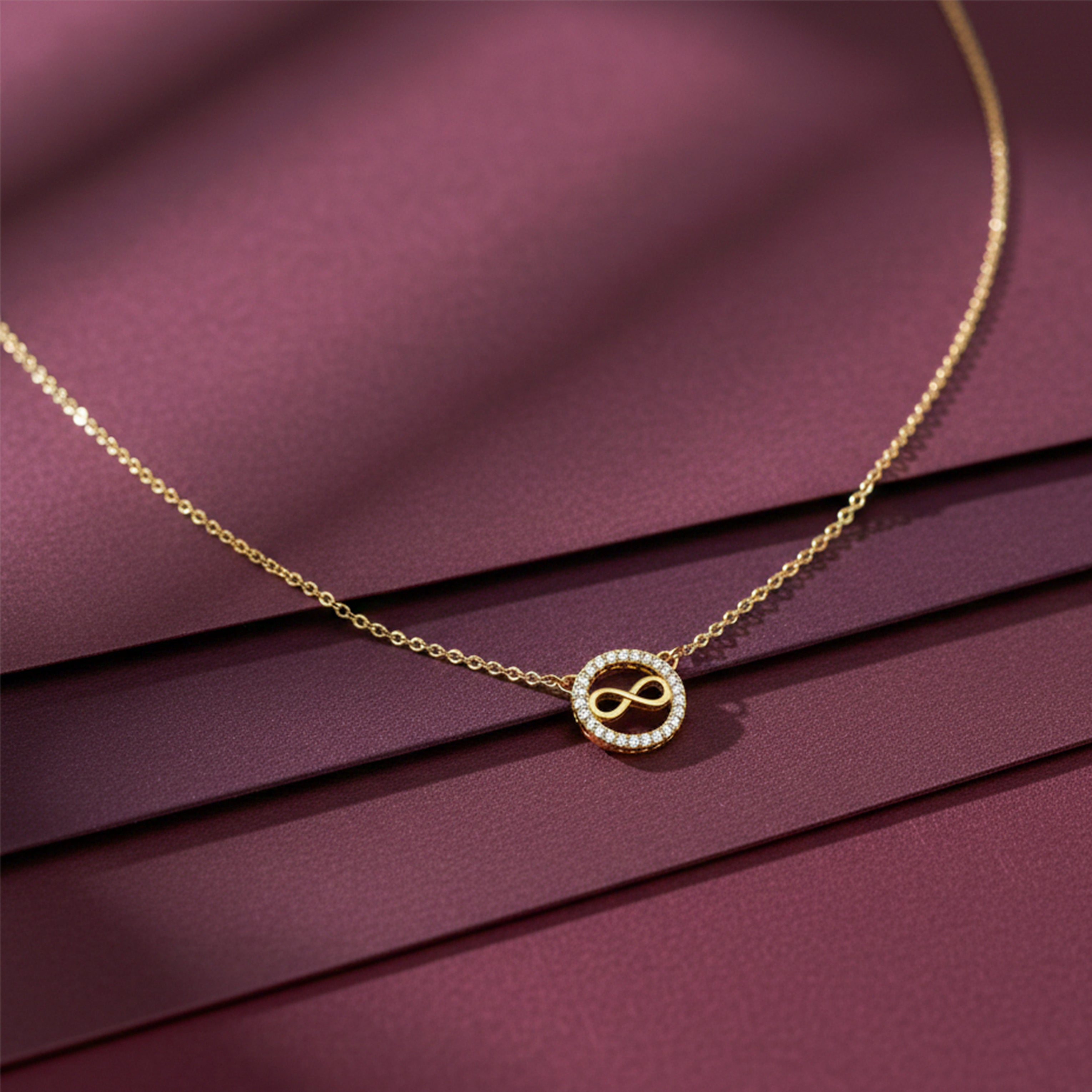 Gold-Toned Eternal Encircled Accent Link Set GWN -50
