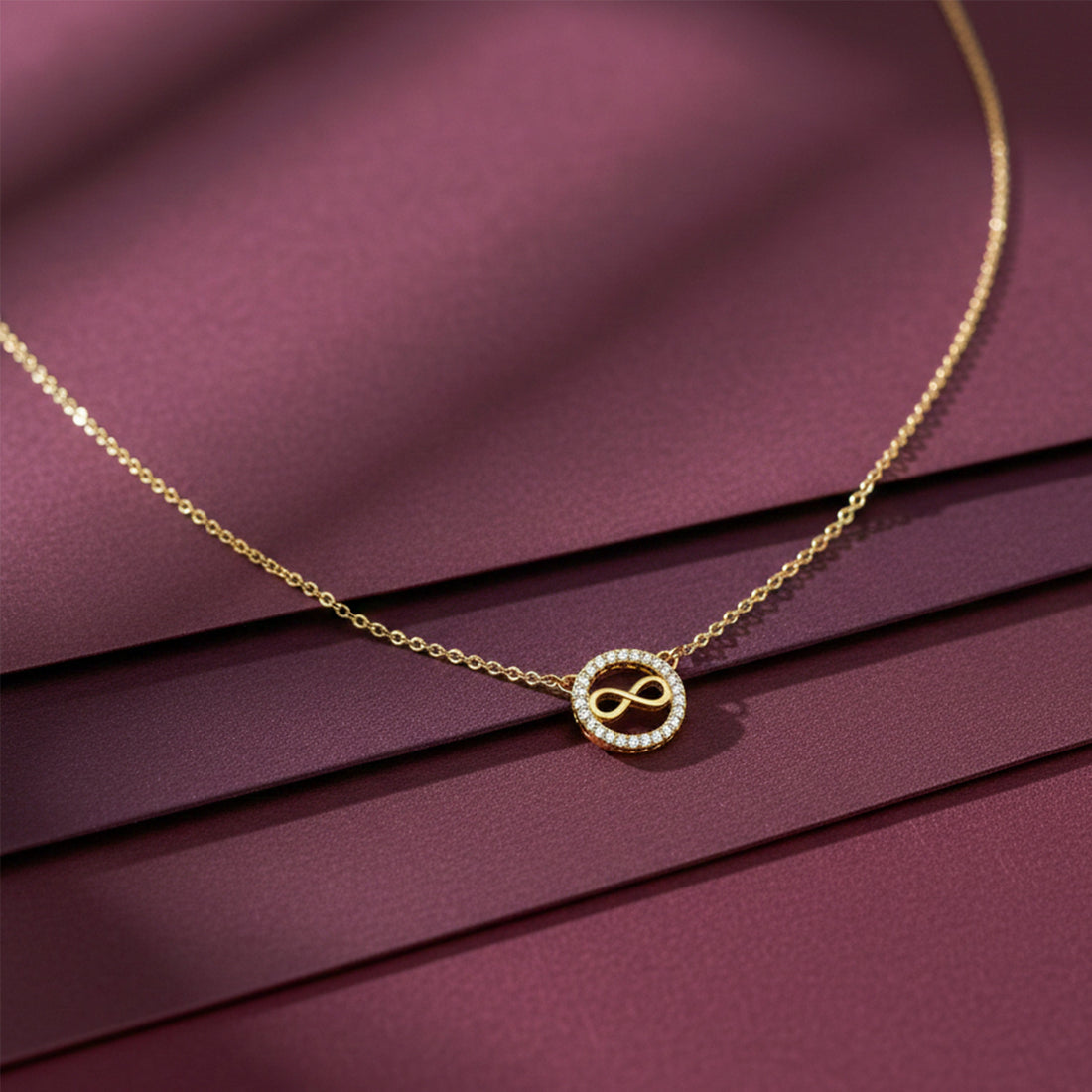 Gold-Toned Eternal Encircled Accent Link Set GWN -50