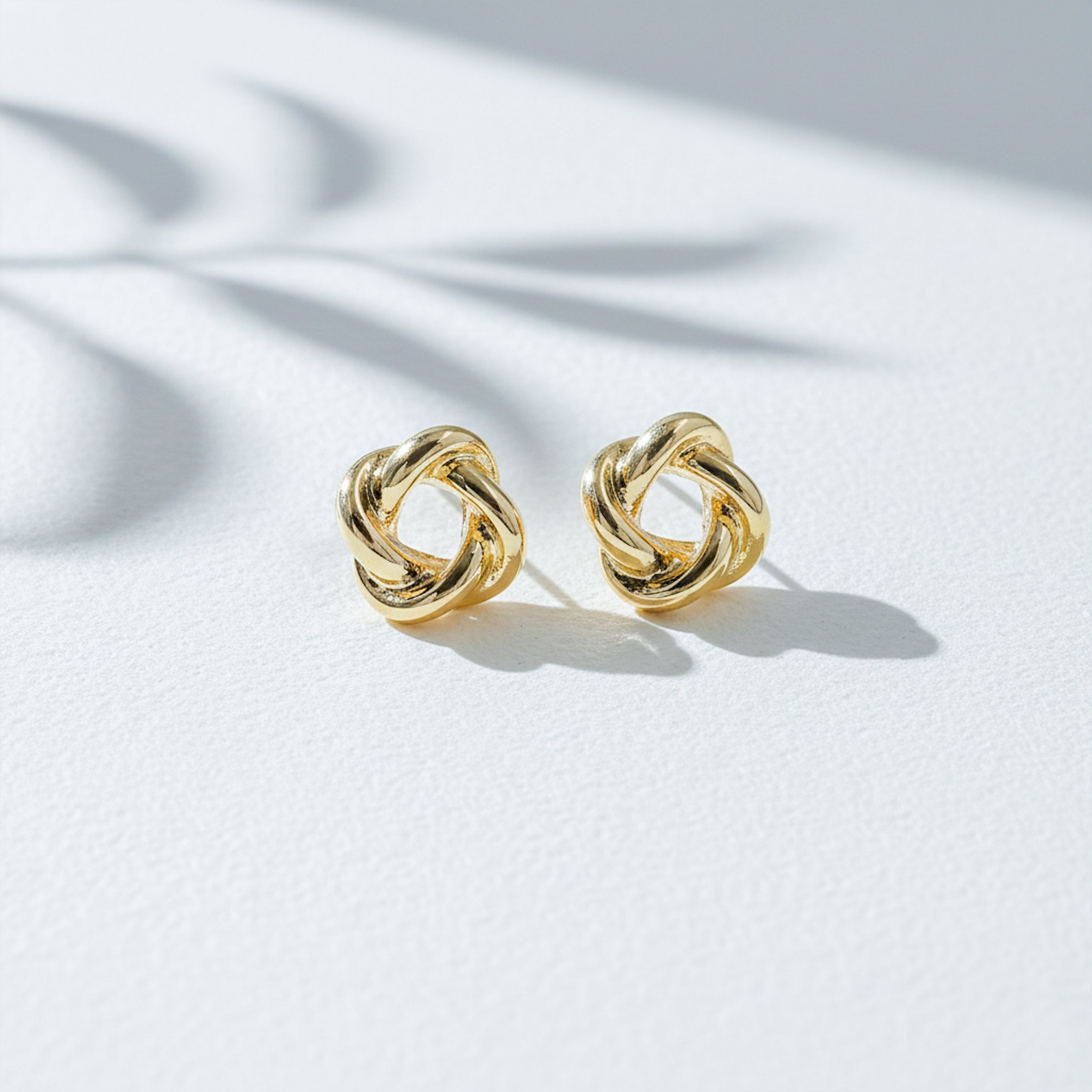 Women Stud Earrings Infinity Knot Luxe Stud Gold jewellery - Finora Jewels