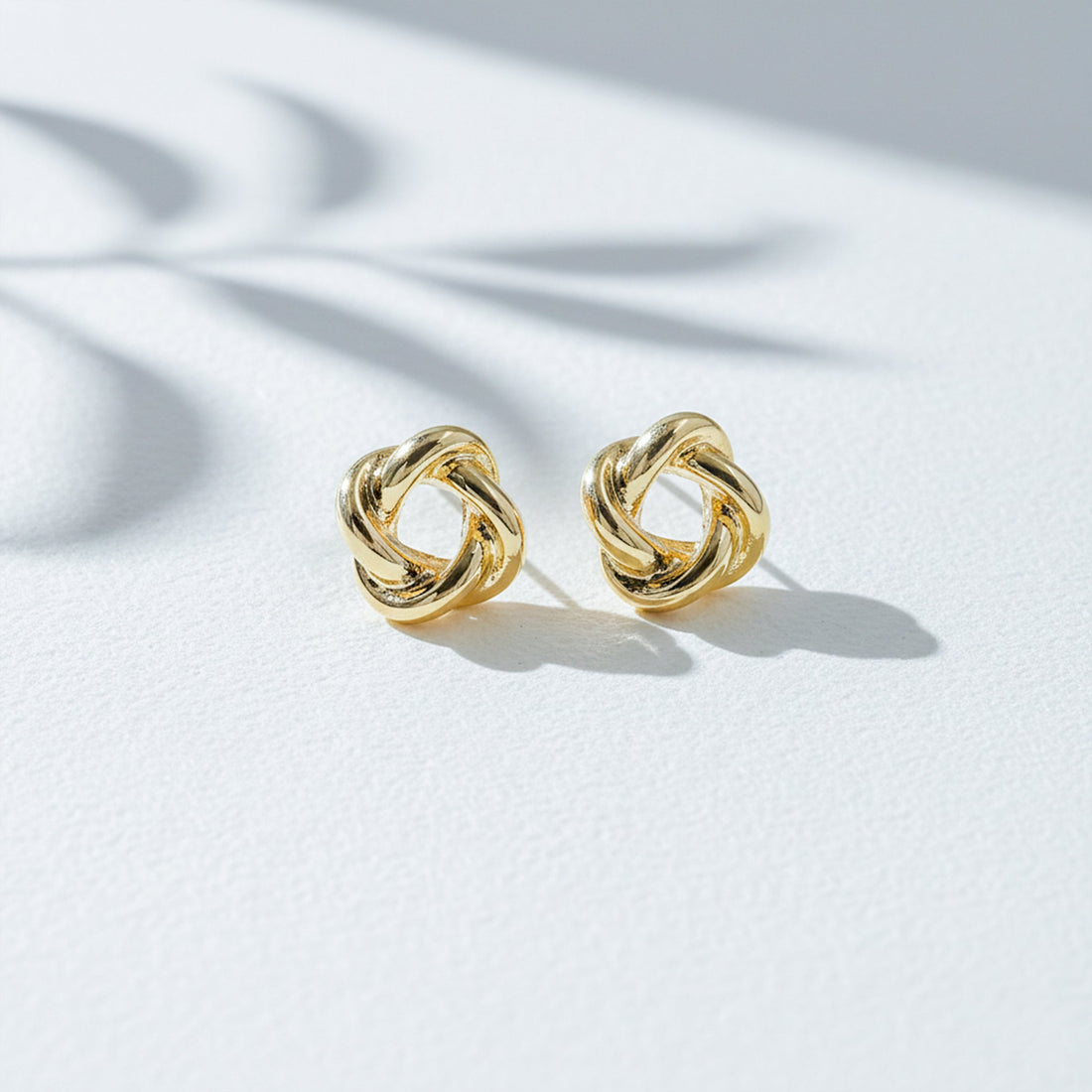 Women Stud Earrings Infinity Knot Luxe Stud Gold jewellery - Finora Jewels