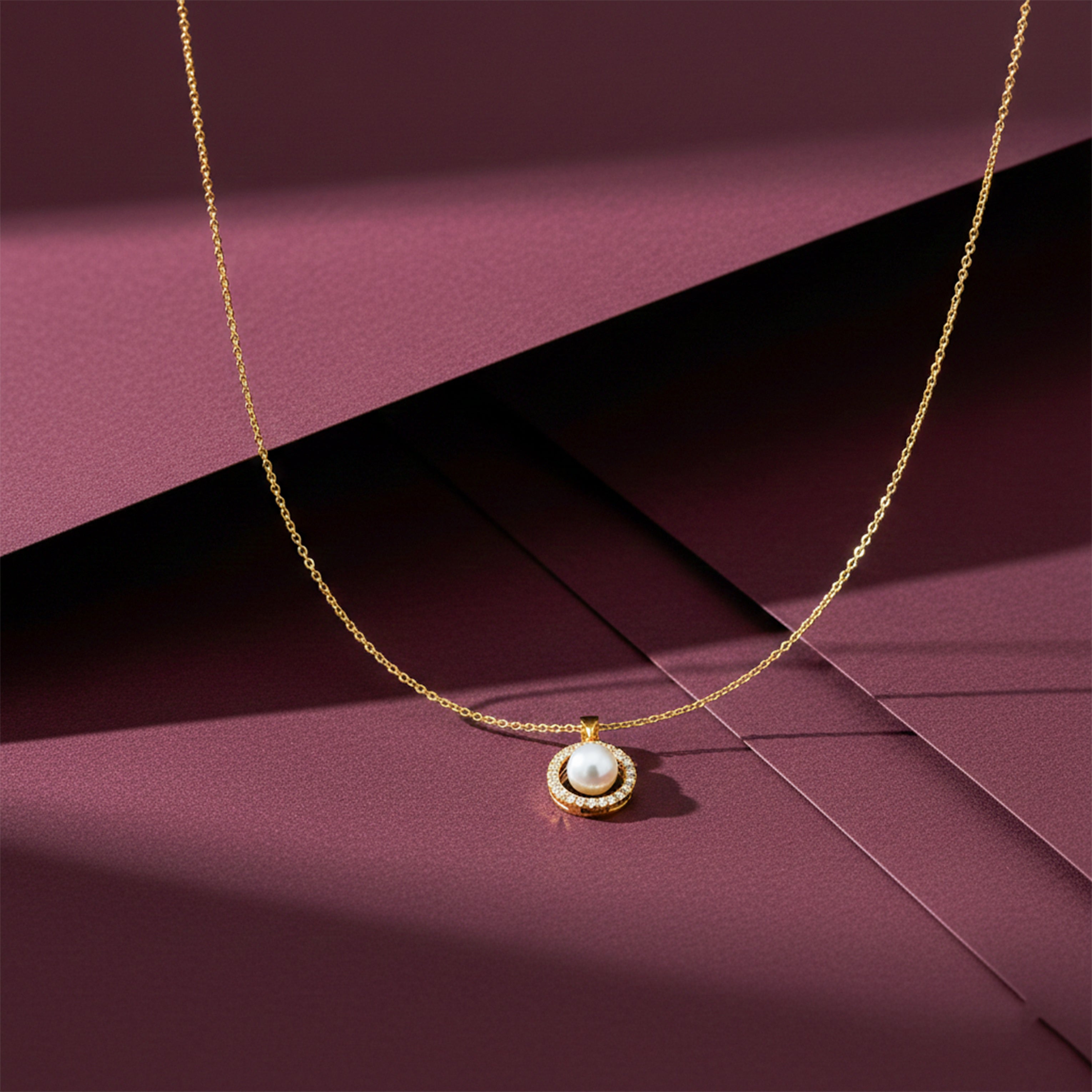 Gold-Toned Moti Encircled Elegance Link Set GWN -57