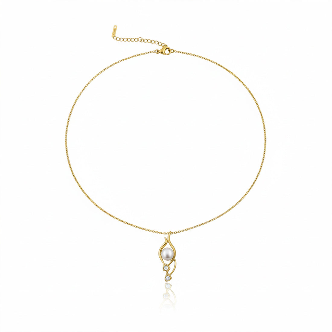 Gold Teardrop Necklace for women - Finora Jewels