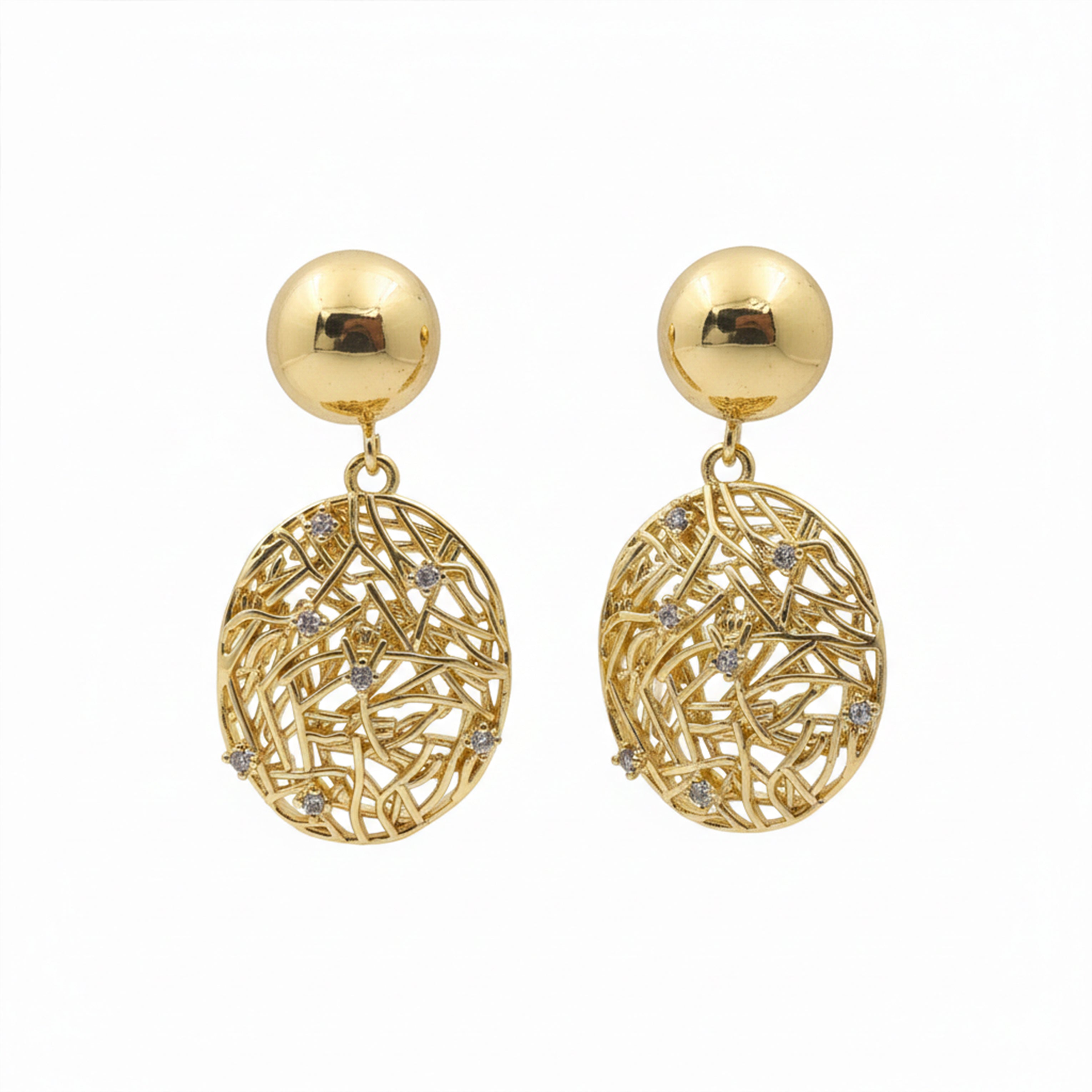 Sunora Weave Drops Ear Studs GWE -13