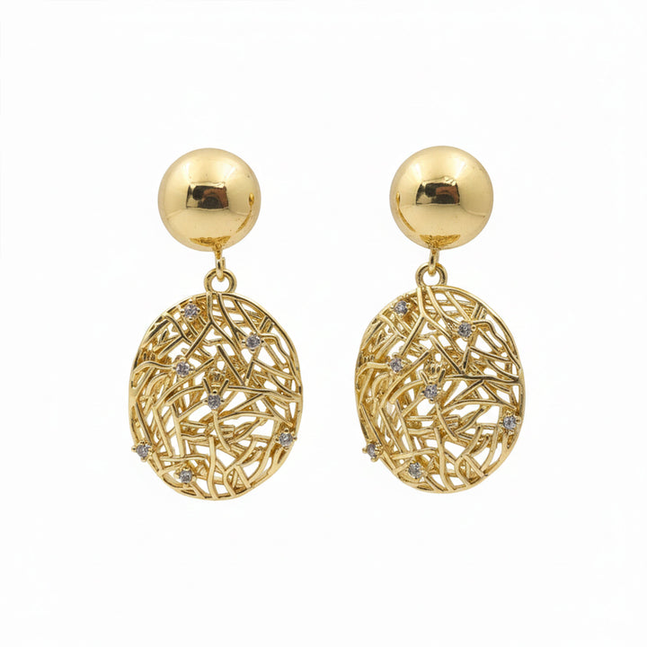 Sunora Weave Drops Ear Studs GWE -13