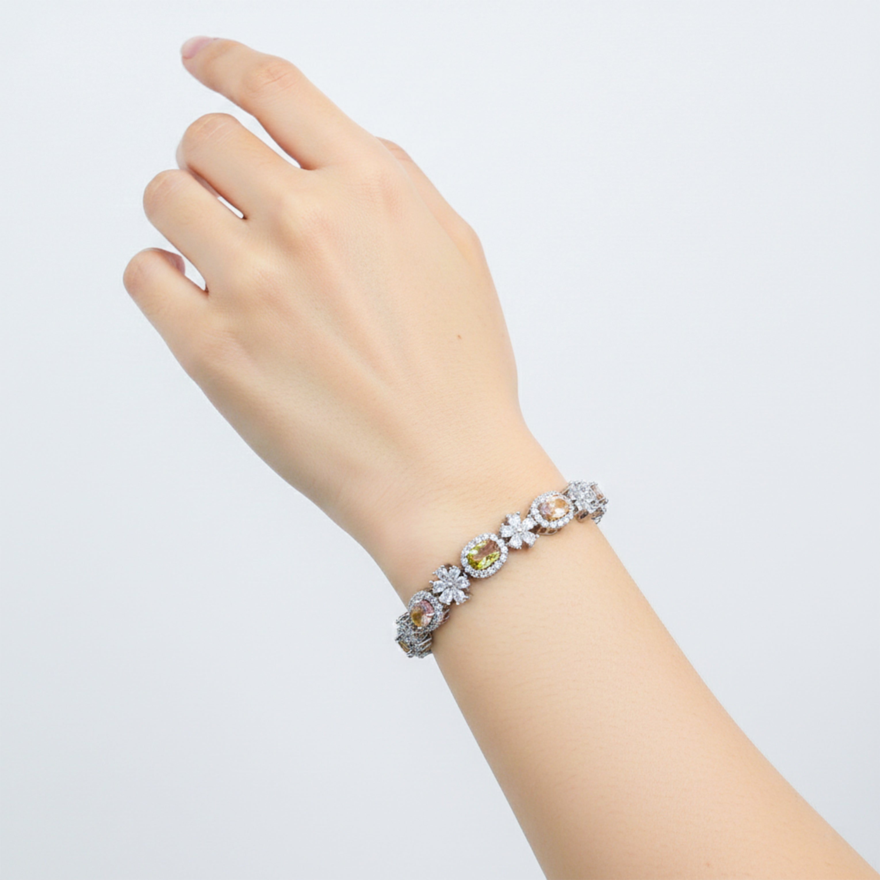 Multi-Coloro Earrings for women in Silver - Finora Jewels