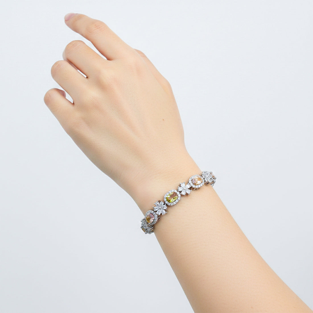 Multi-Coloro Earrings for women in Silver - Finora Jewels