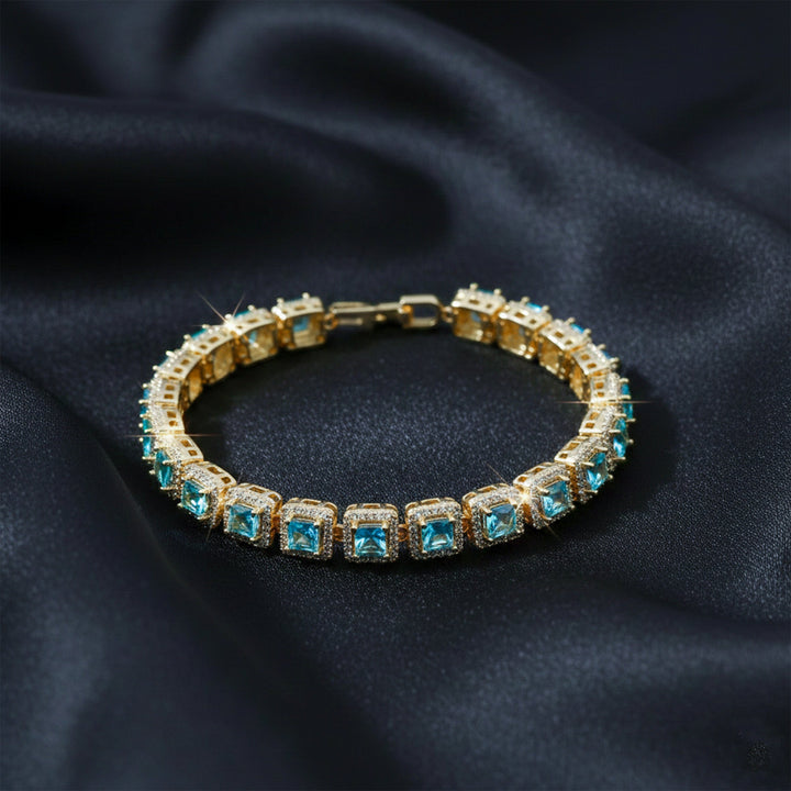 Gold Plated Blue Bracelet