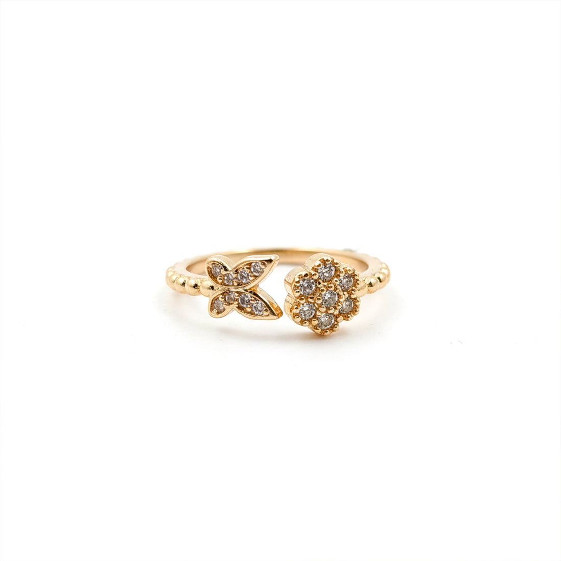 Gold-Toned Papillon Bloom Band GWR -11