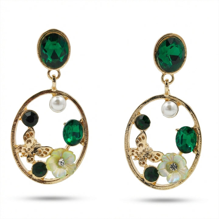 Vintage Style Nature Inspired Dangle Earrings