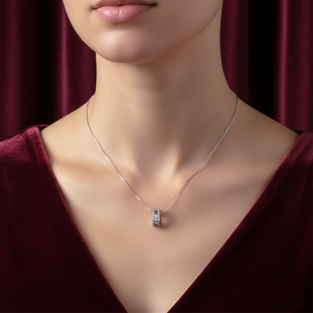 Sparkle Locket Link Set GWN -48