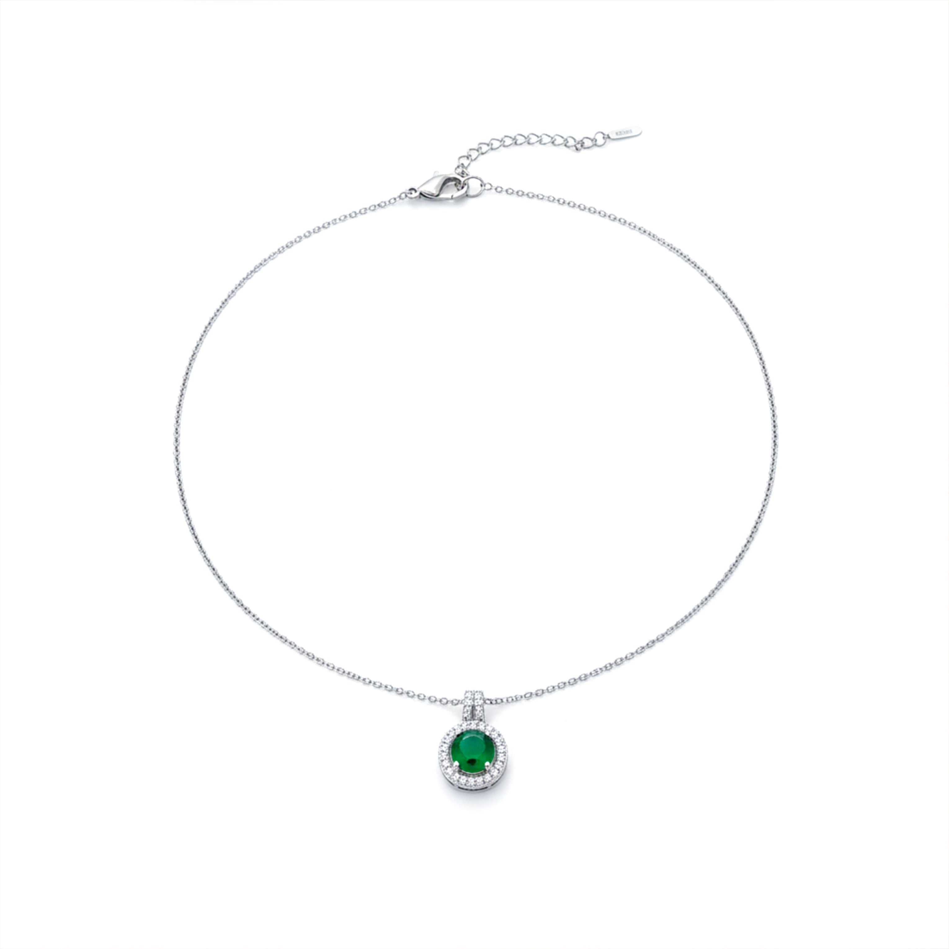 Silver Halo Necklace for women - Finora Jewels