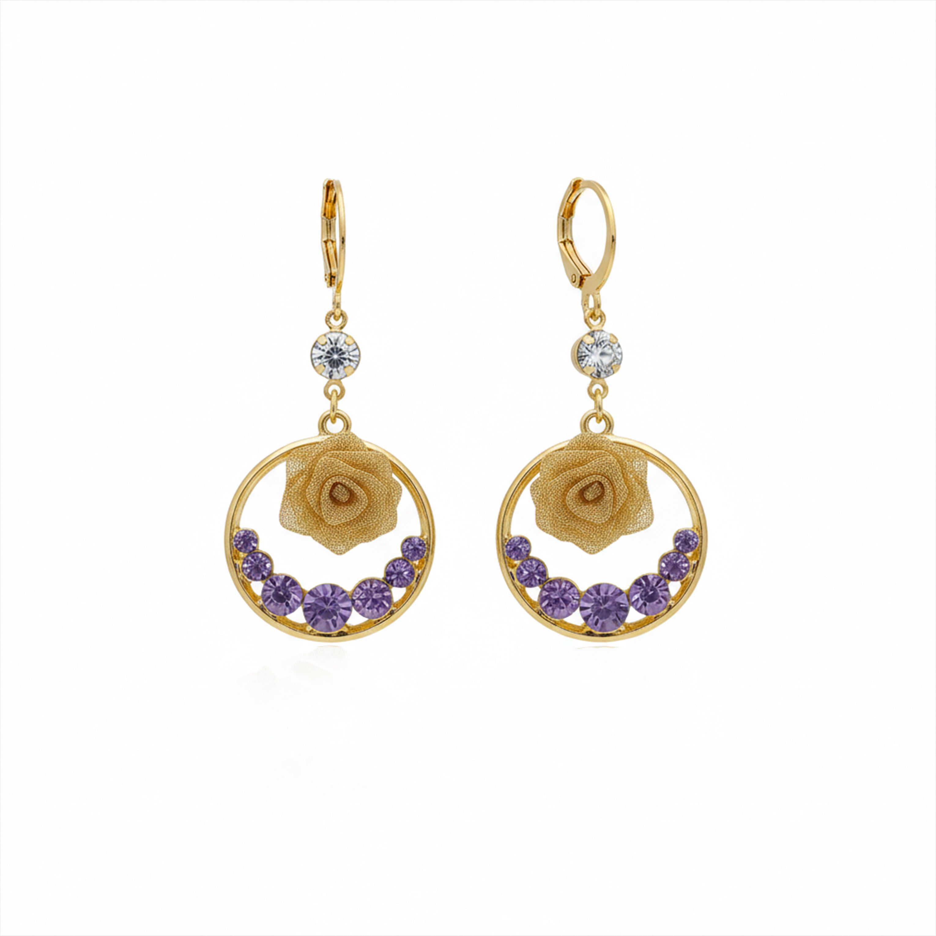 Women Stud Earrings Hoop Gold jewellery - Finora Jewels