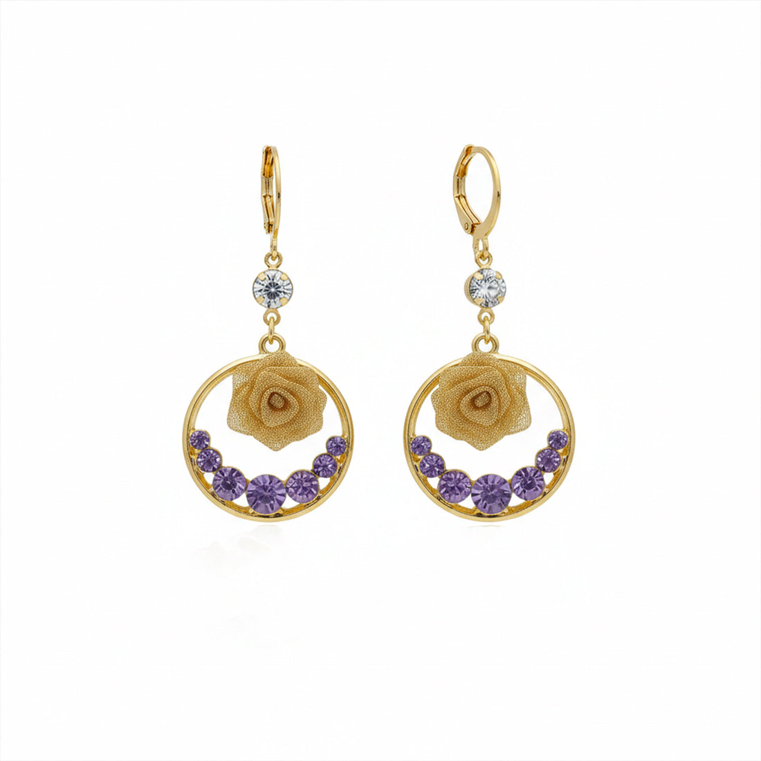 Women Stud Earrings Hoop Gold jewellery - Finora Jewels