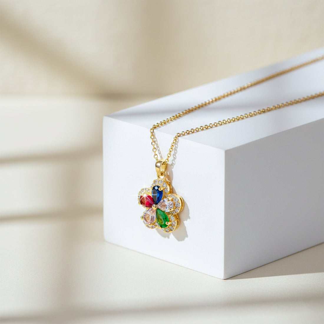 Dazzling Multicolor Gemstone Women Neckless GWN -74