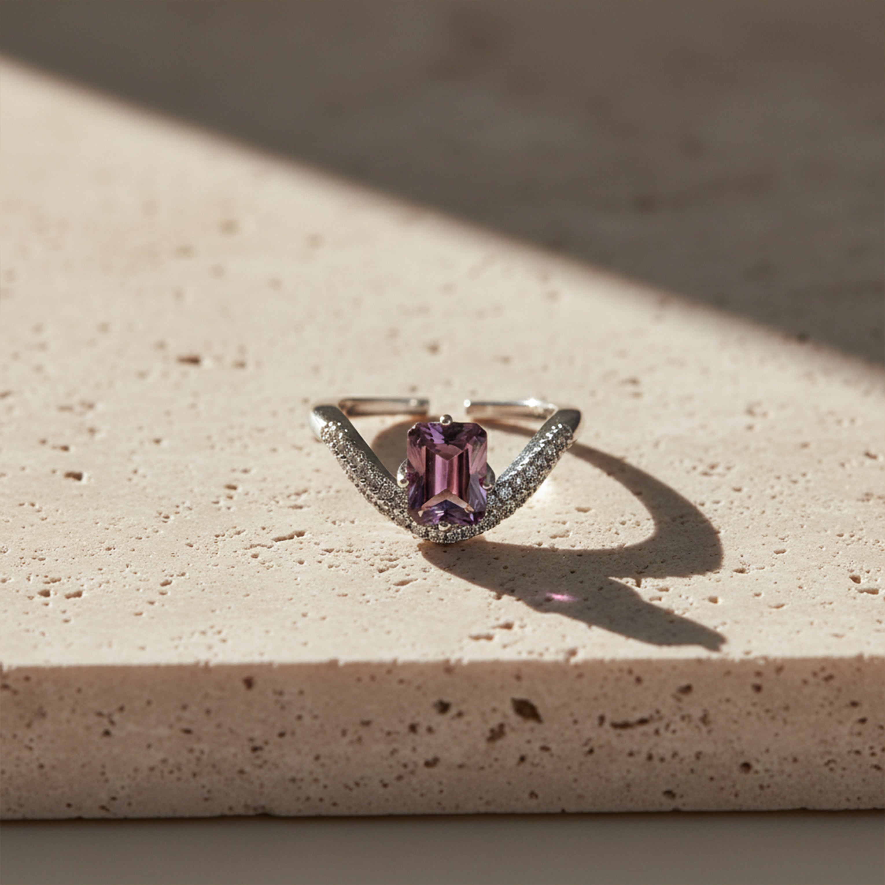 Silver Amethyst Band GWR -60