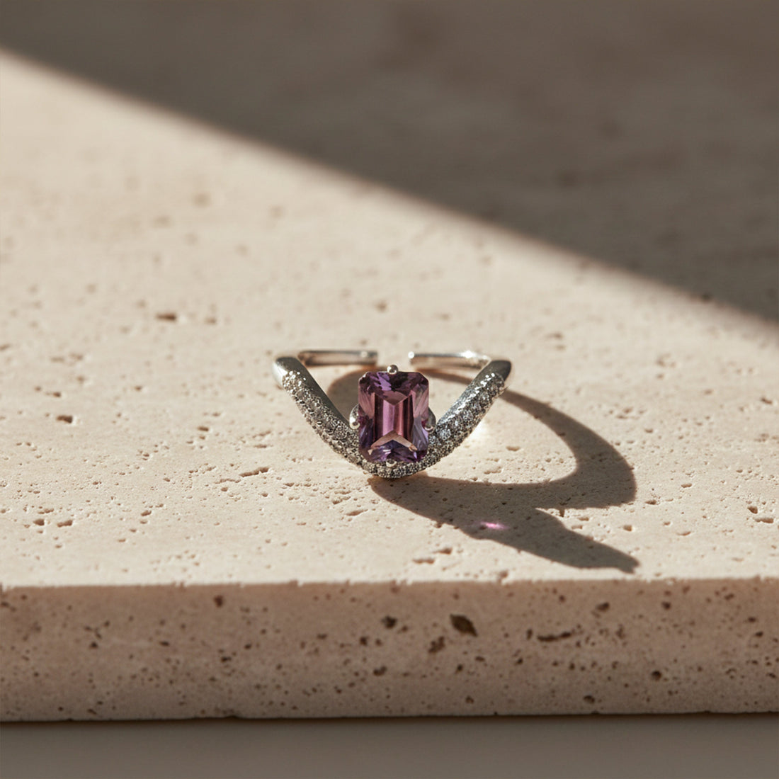 Silver Amethyst Band GWR -60
