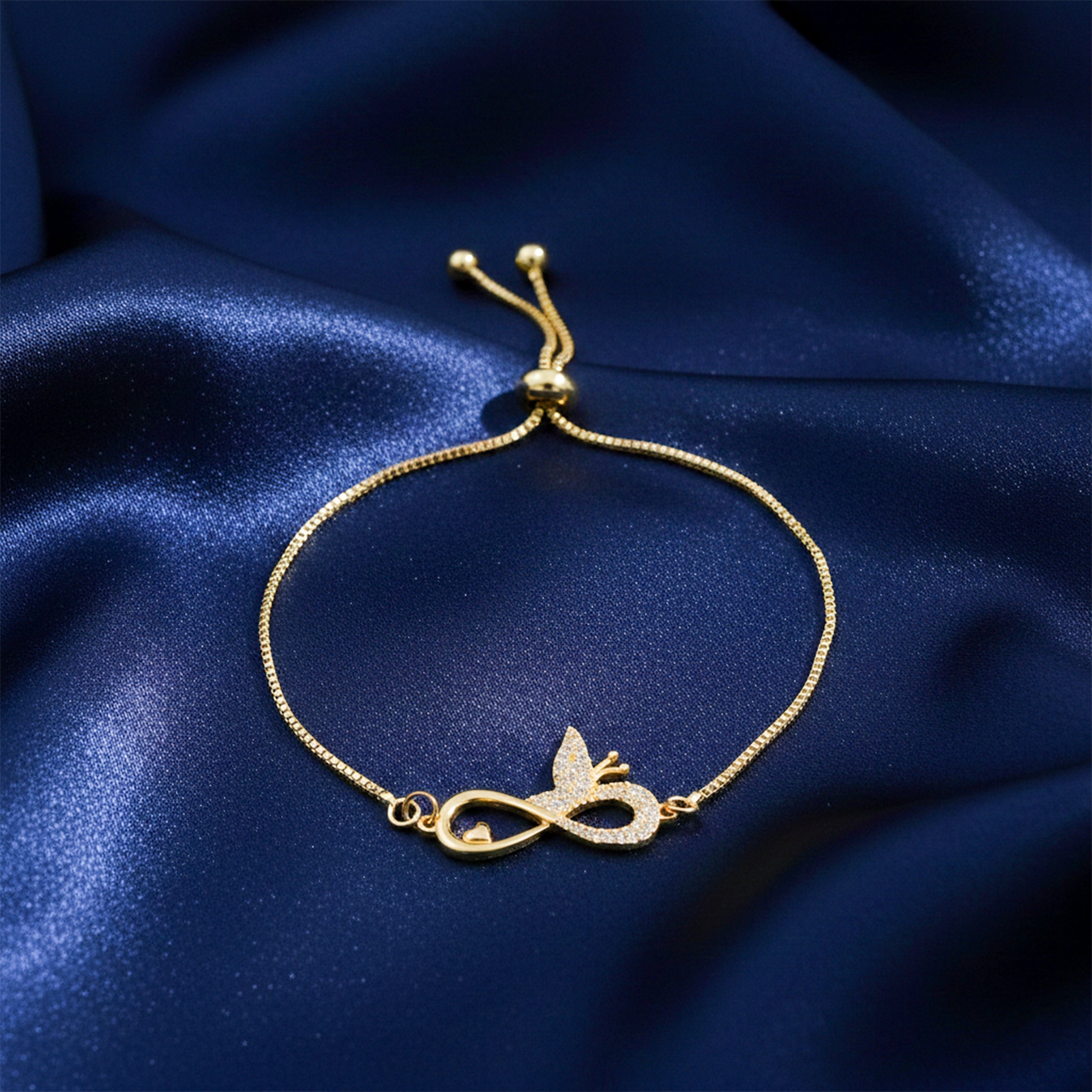 Women Bracelet Infinity Butterfly Gold jewellery - Finora Jewels