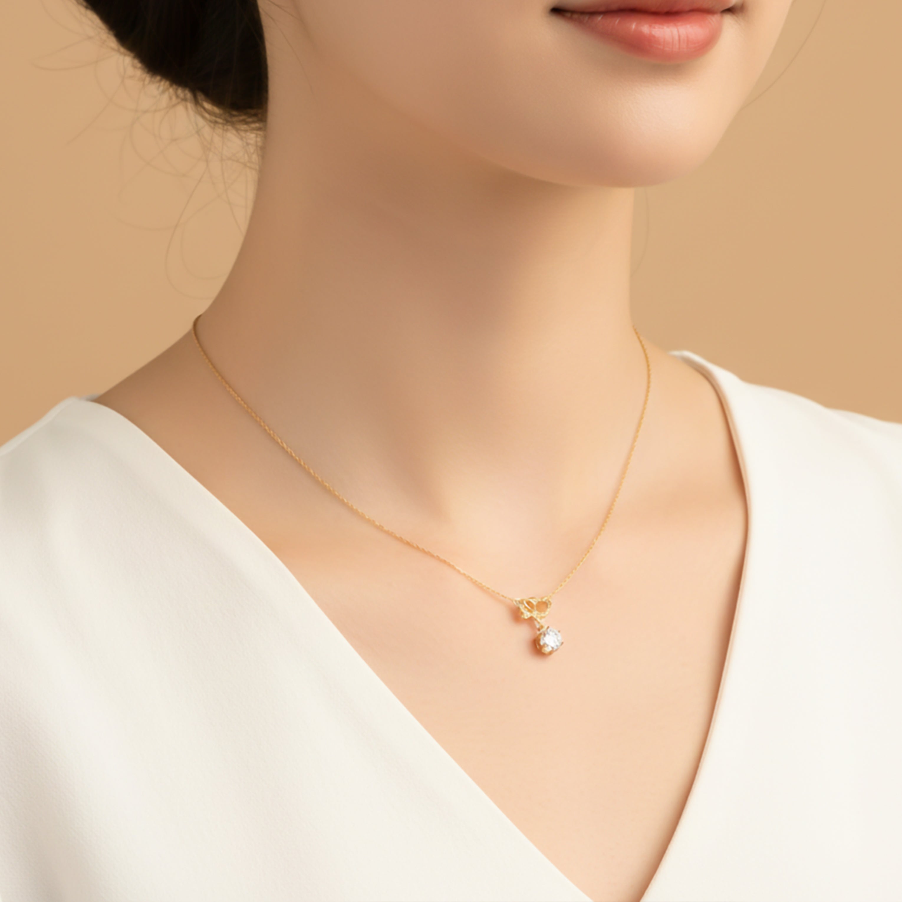 Solo-Stone Accent Locket Link Set GWN -129