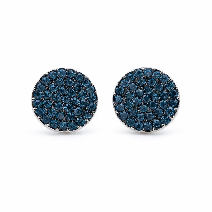 Midnight Blue Pavé Post Ear Studs GWE -95