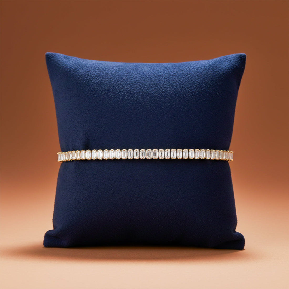Luxury Baguette Tennis Bracelet for women in Gold - Finora Jewels