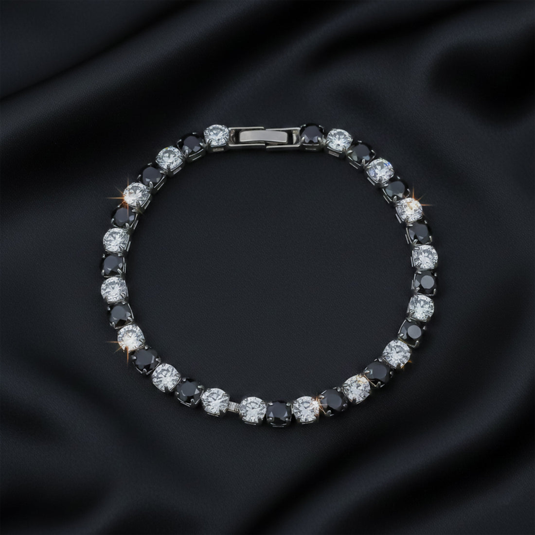 Black & Ivory Cubic Zirconia Kangan GWB -57