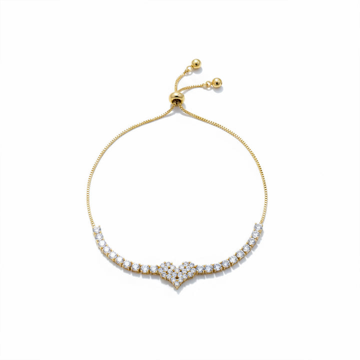 Gold-Toned Sparkle Love Flexible Kangan GWB -114