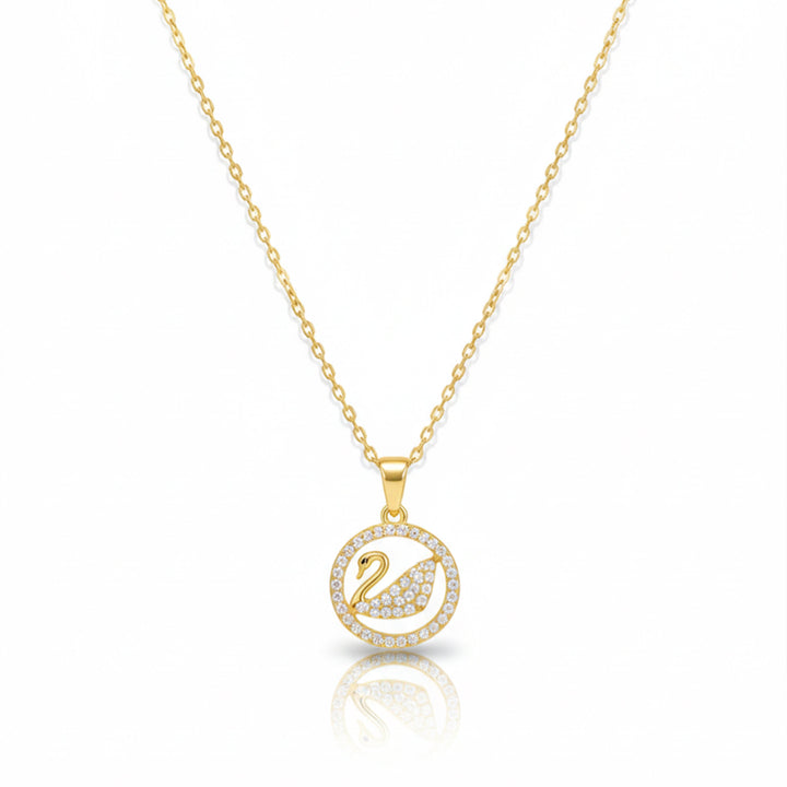 Swan Graceful Locket Link Set GWN -8