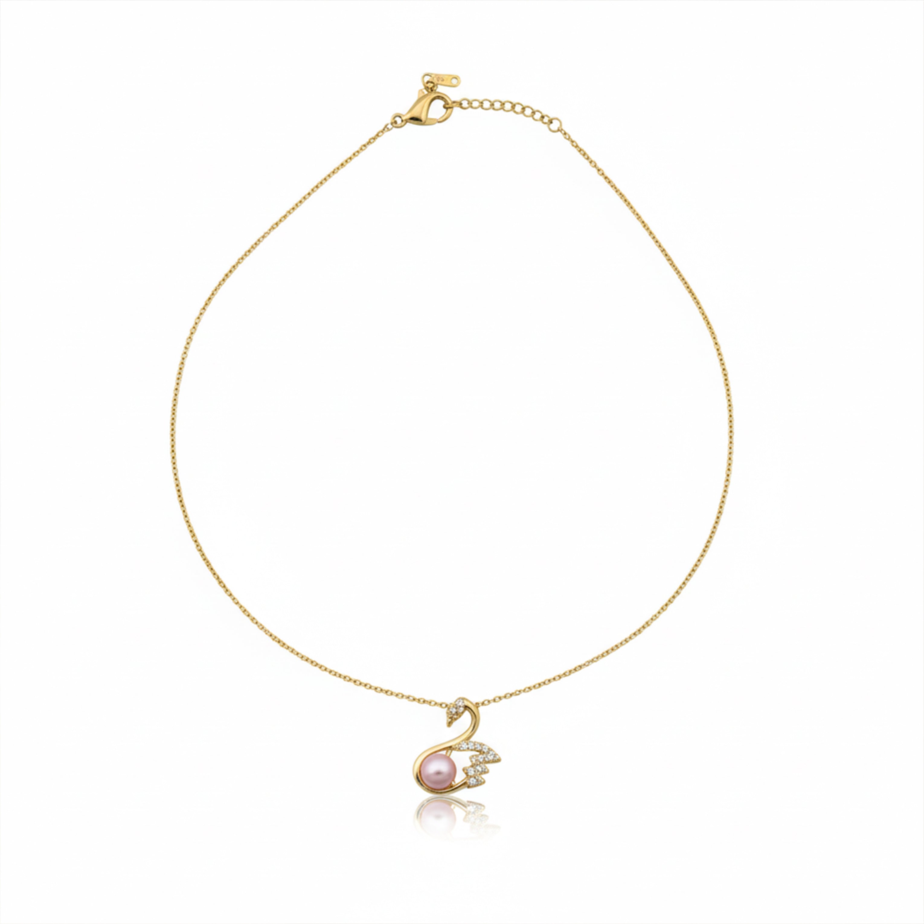 Swan Necklace for women in Gold - Finora Jewels